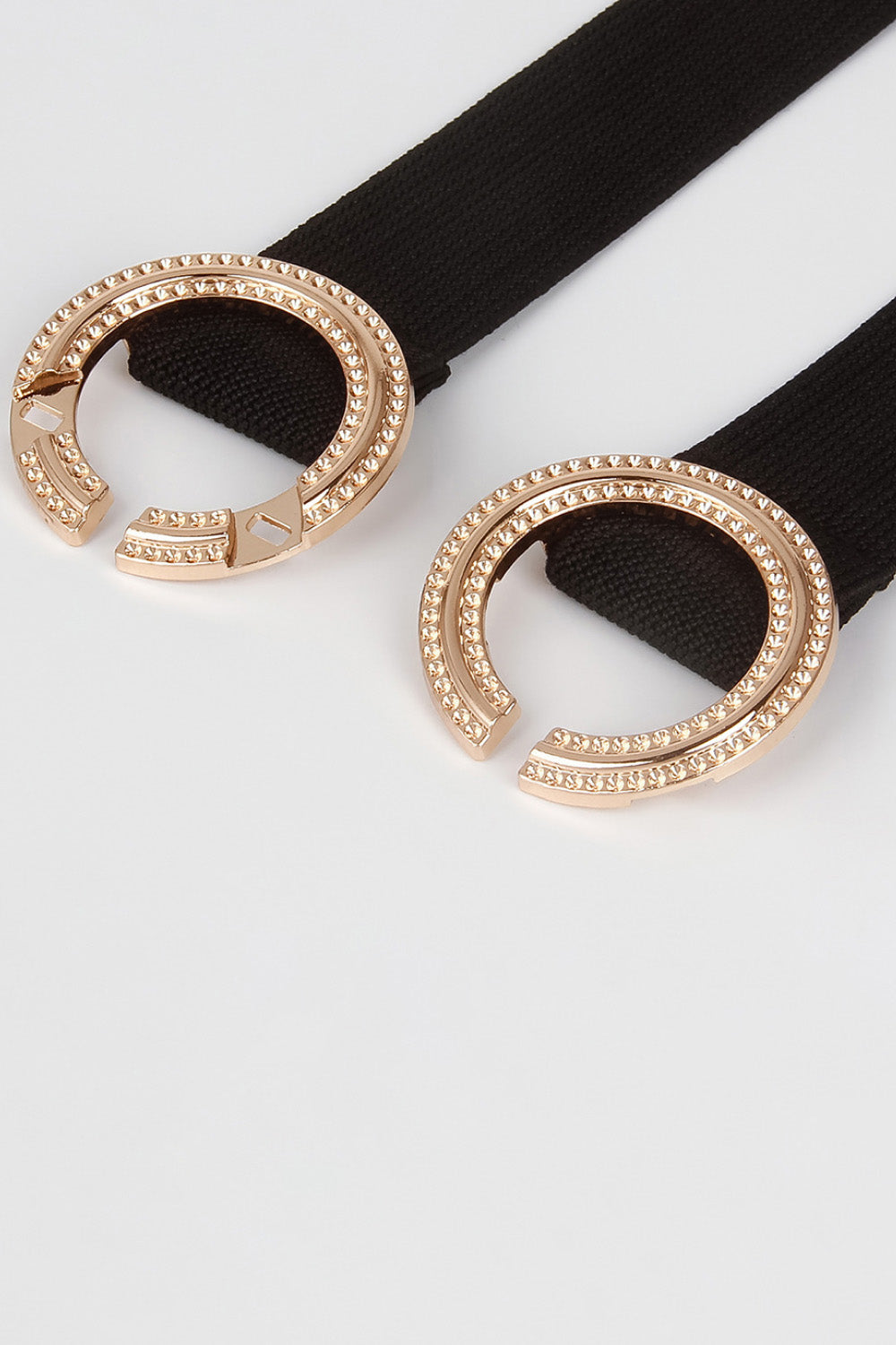 Double Hoop Buckle Elastic Belt Easy Apparels