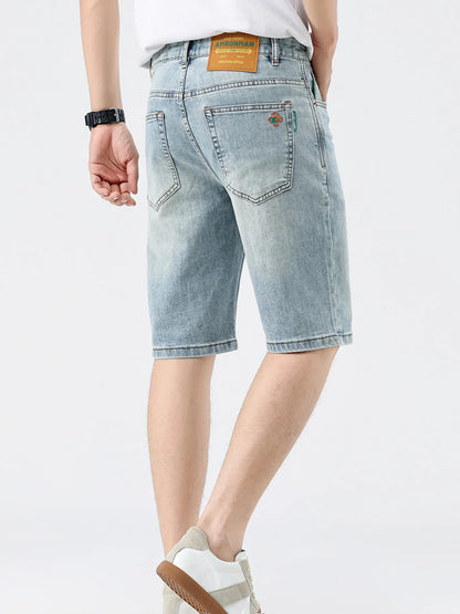 Men's Washed Denim Shorts Easy Apparels