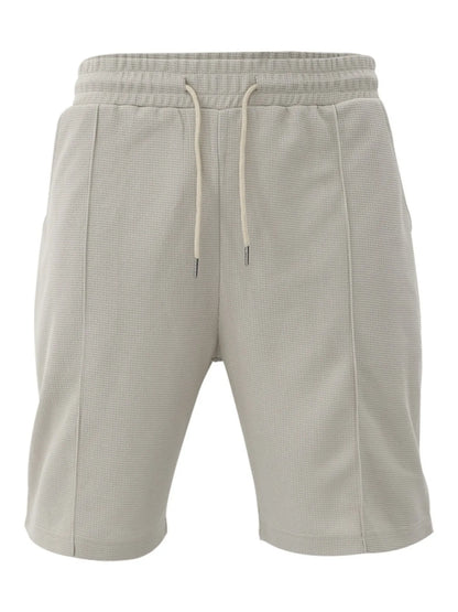 Men's Full Size Round Neck Tee and Shorts Set Plus Size Easy Apparels