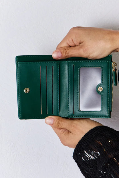 David Jones Texture PU Leather Mini Wallet Easy Apparels