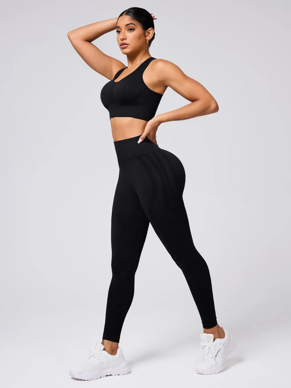 Round Neck Wide Strap Tank and Leggings Active Set Easy Apparels