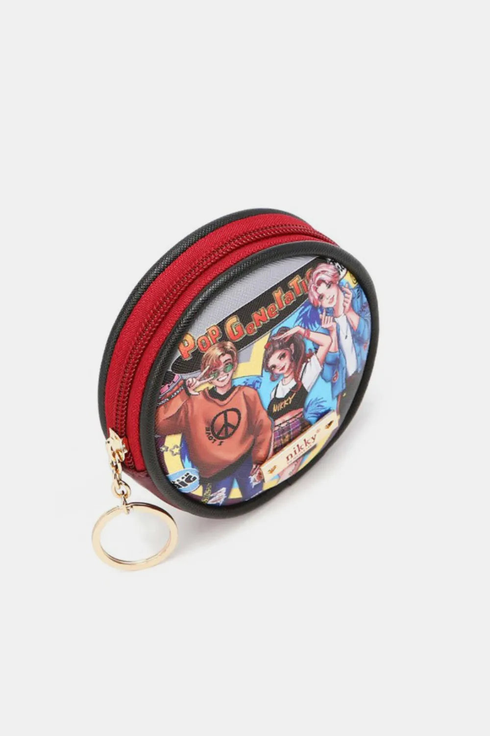 Nicole Lee USA Keychain Round Coin Purse Easy Apparels