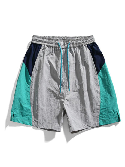 Men's Drawstring Color Block Shorts Easy Apparels