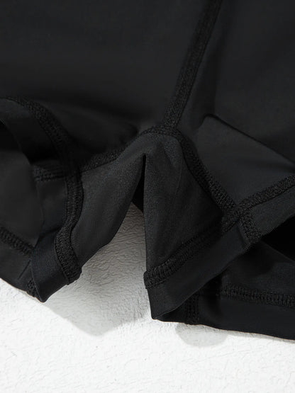 High Waisted Drawstring Swim Shorts Easy Apparels