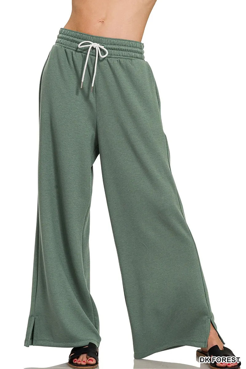 Zenana Scuba Drawstring Pants DK FOREST Easy Apparels