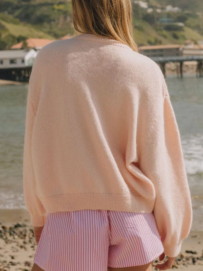 Button Down Long Sleeve Cardigan Easy Apparels