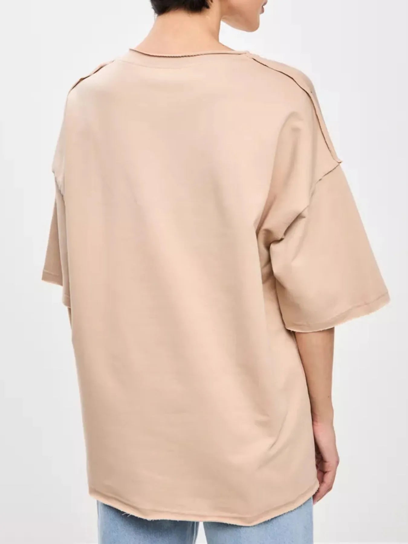 Trendsi Round Neck Half Sleeve T-Shirt