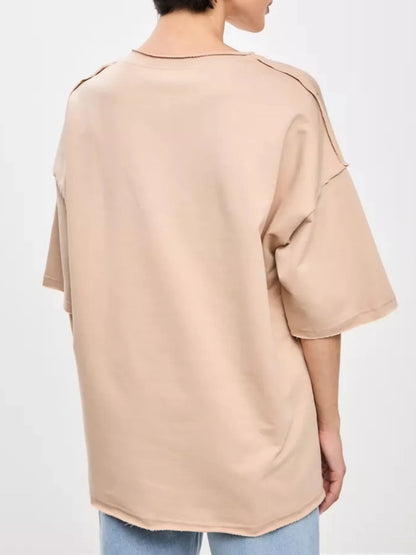 Trendsi Round Neck Half Sleeve T-Shirt