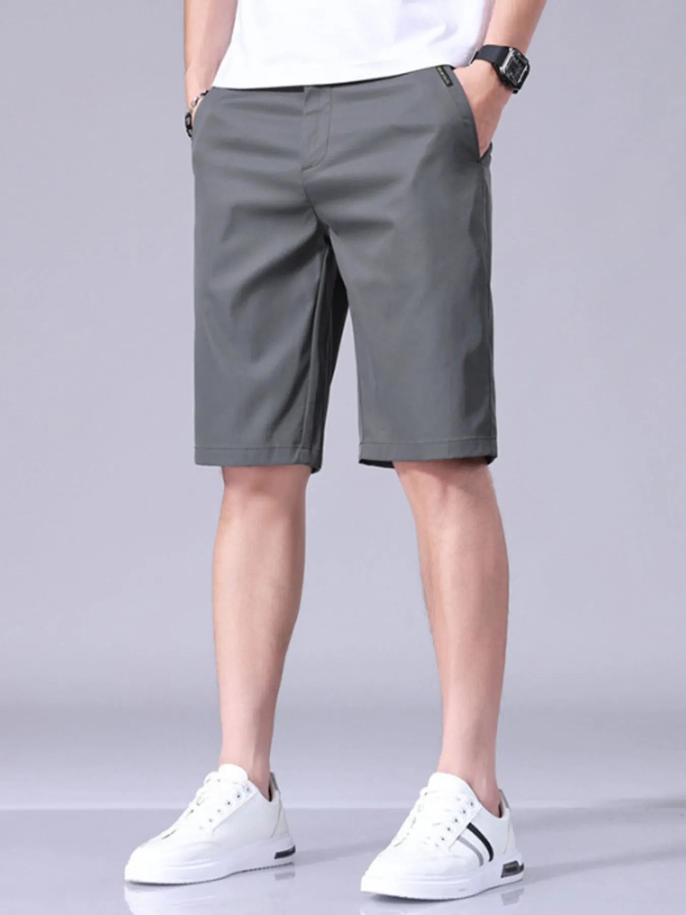 Men's Casual Shorts with Pockets Dark Gray Easy Apparels