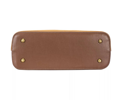 David Jones Two Tone Leather Shoulder Bag with Adjustable Strap Easy Apparels