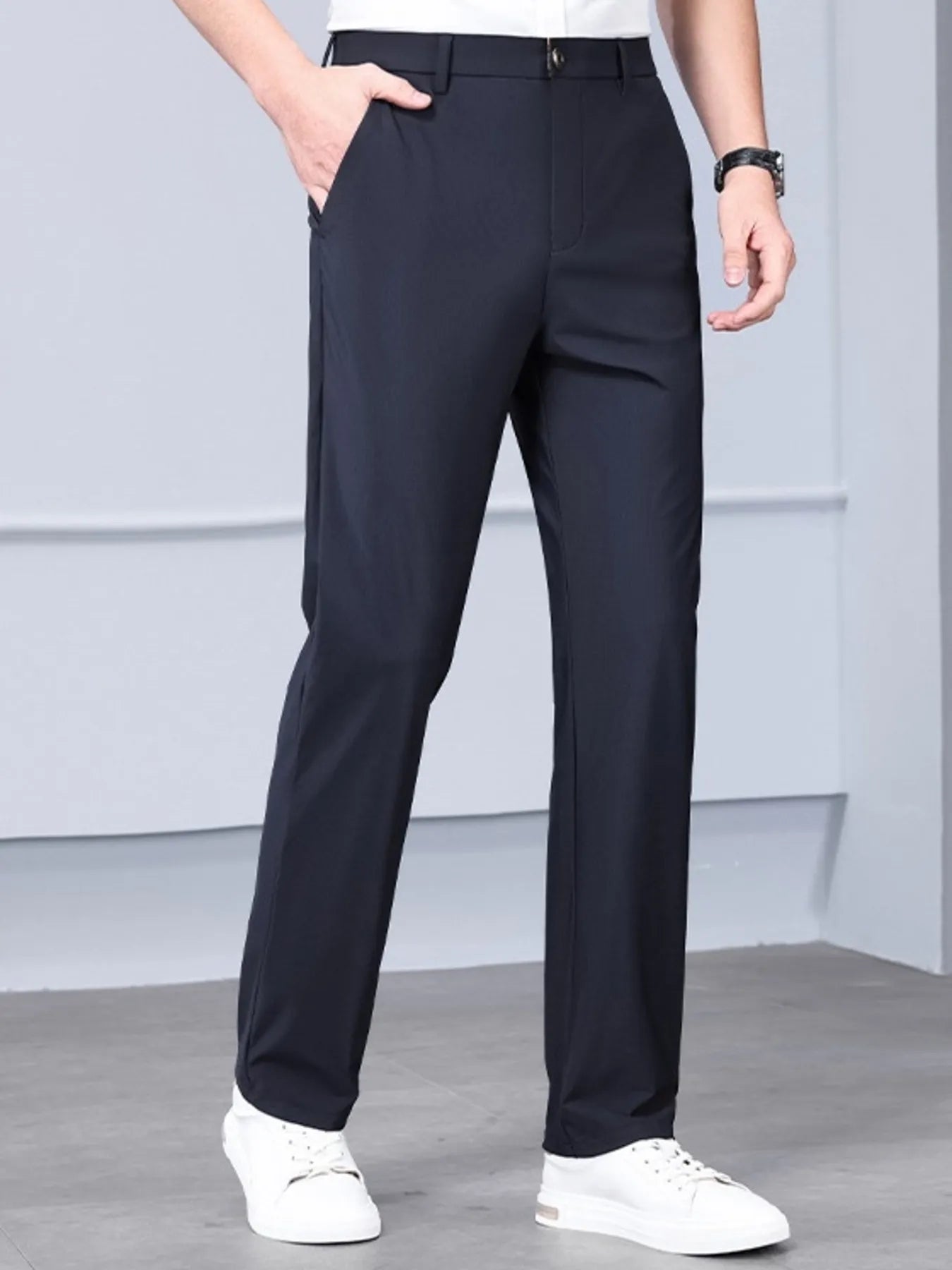Men's Loose Fit Pants Navy Blue Easy Apparels