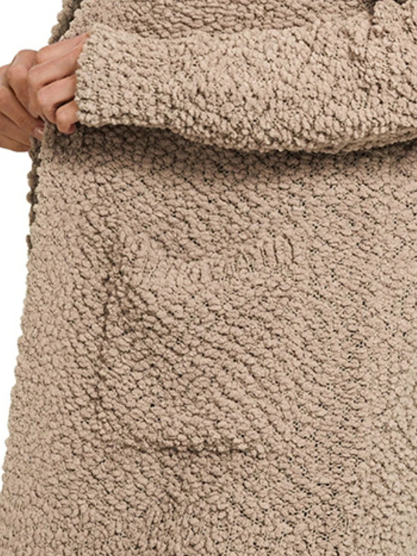 Zenana Long Sleeve Popcorn Sweater Cardigan with Pockets Easy Apparels