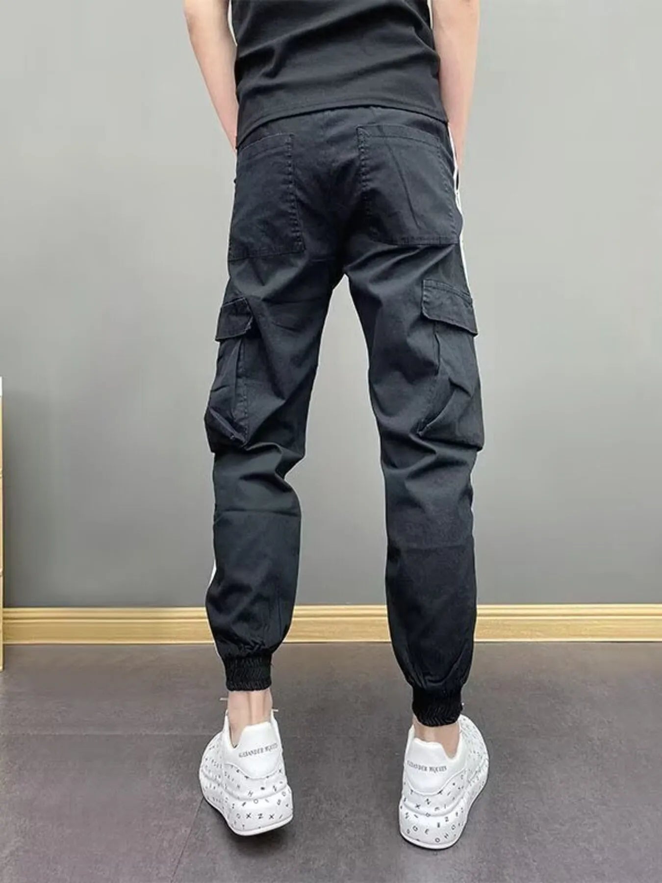 Men's Plus Size Side Striped Joggers Easy Apparels