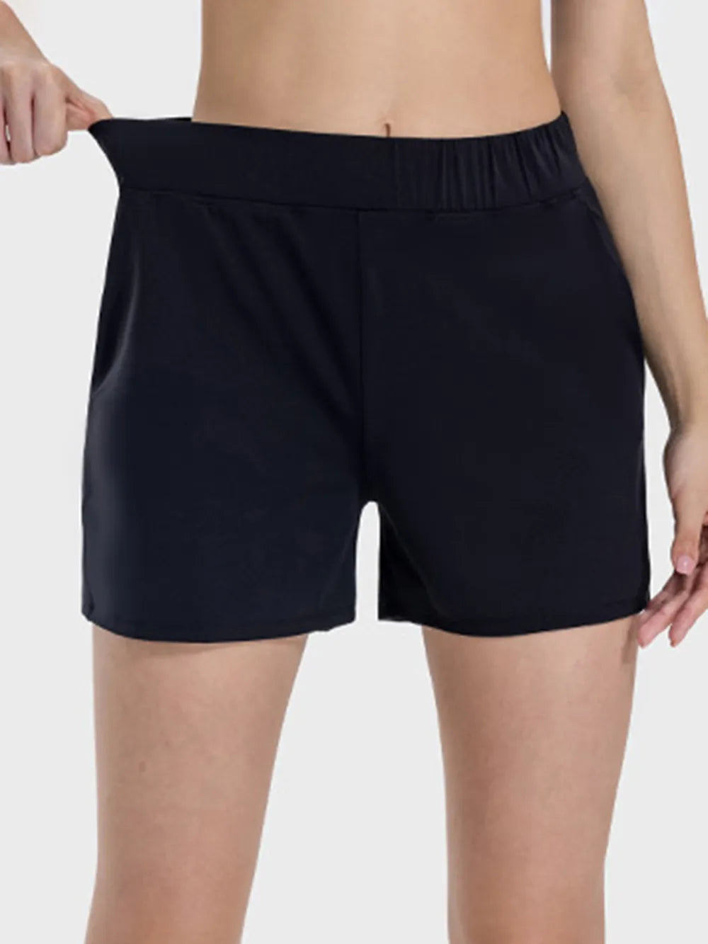 Millennia Elastic Waist Active Shorts Easy Apparels
