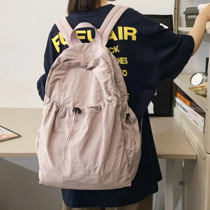 Drawstring Nylon Backpack Bag Easy Apparels