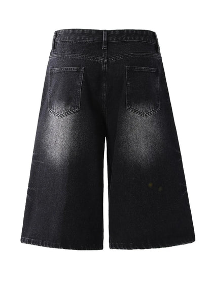 Men's Wide-Leg Denim Shorts Easy Apparels