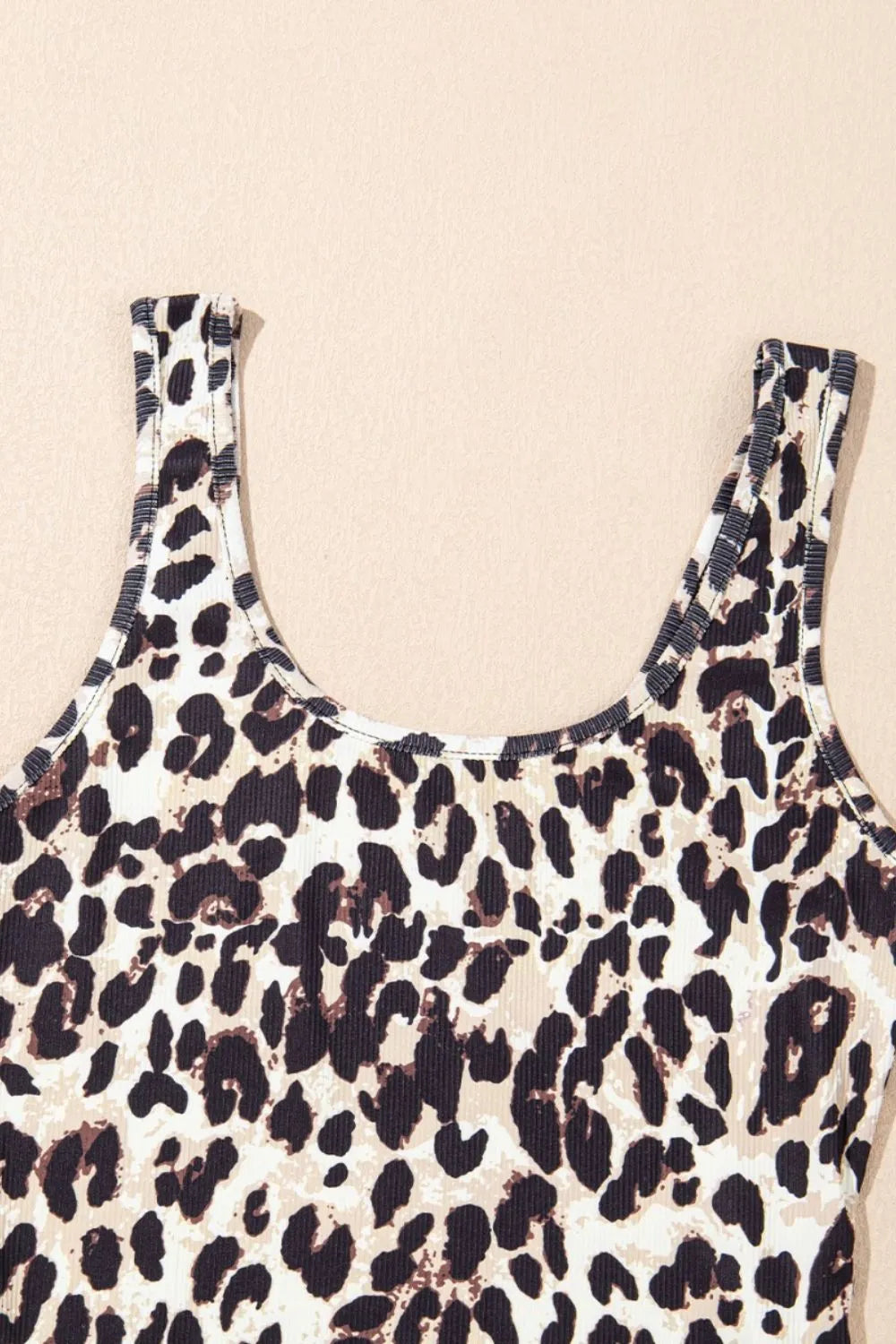 Trendsi Leopard Sleeveless Bodysuit