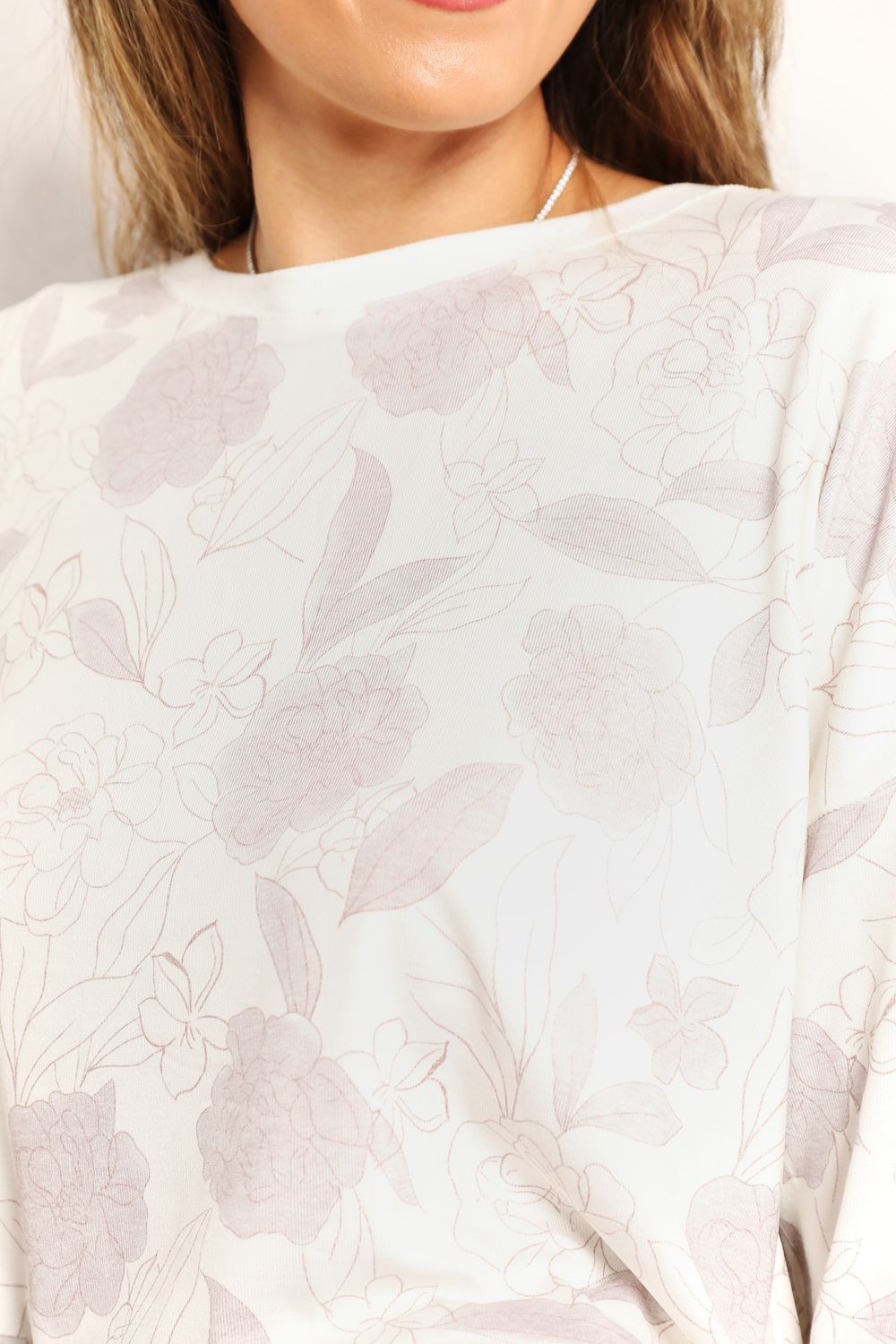 Double Take Floral Long Sleeve Top and Shorts Loungewear Set Easy Apparels