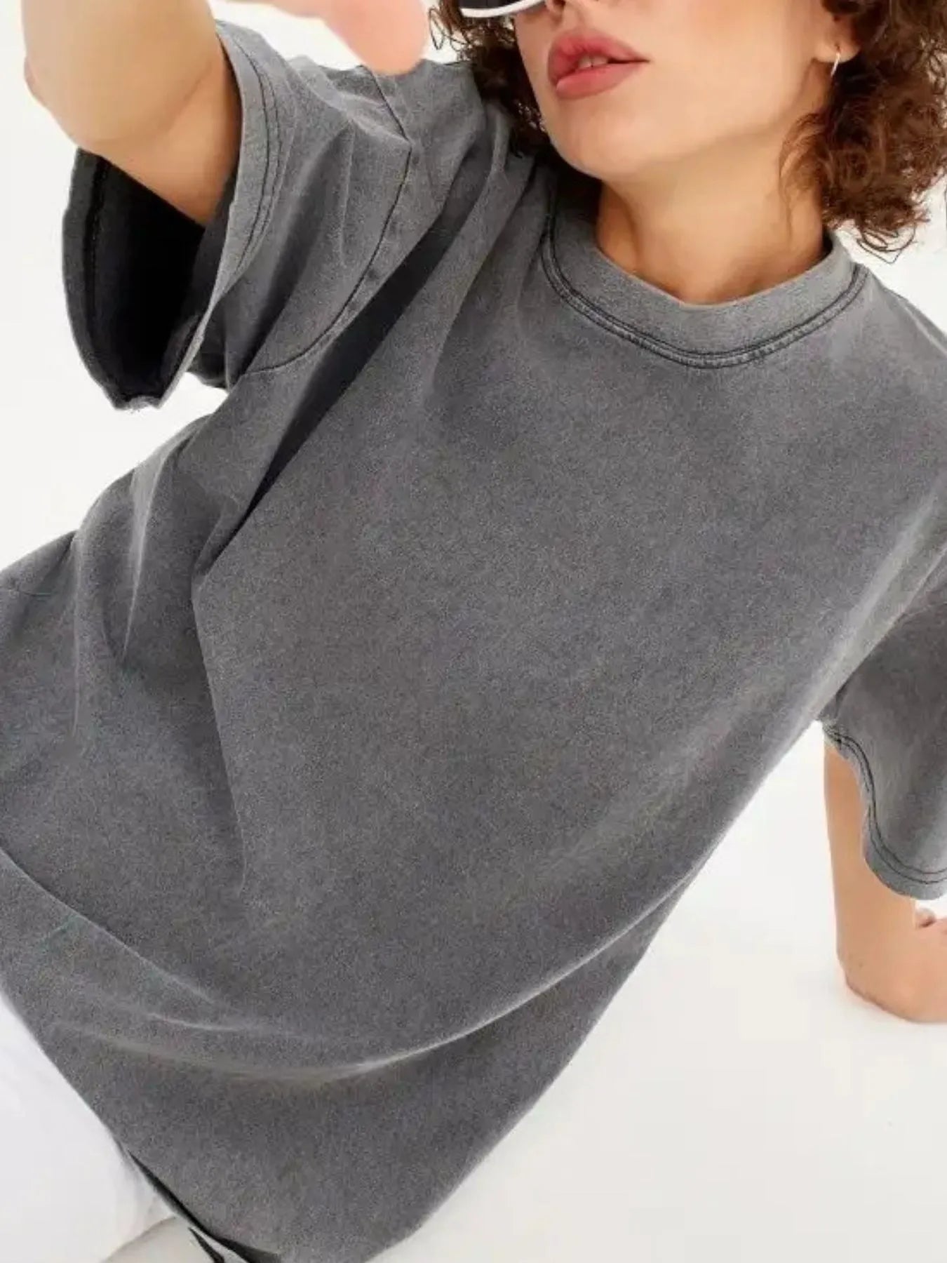 Trendsi Round Neck Short Sleeve T-Shirt