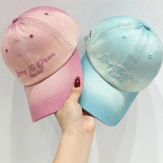 Embroidered Adjustable Cotton Baseball Cap Blush Pink One Size Easy Apparels
