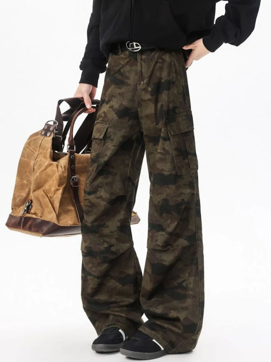 Men's Wide Leg Camouflage Cargo Pants Camouflage Easy Apparels