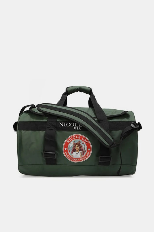 Nicole Lee USA Large Duffel Bag Green One Size Easy Apparels
