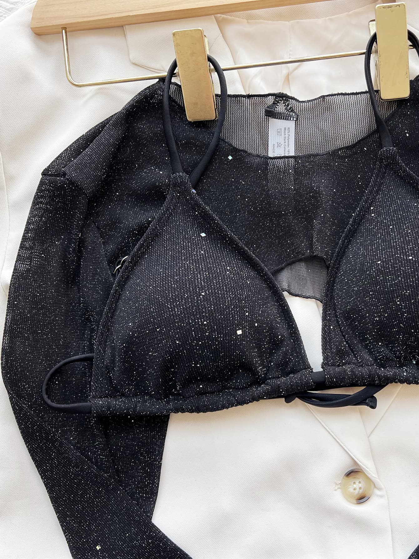Glitter Three-Piece Swim Set Easy Apparels