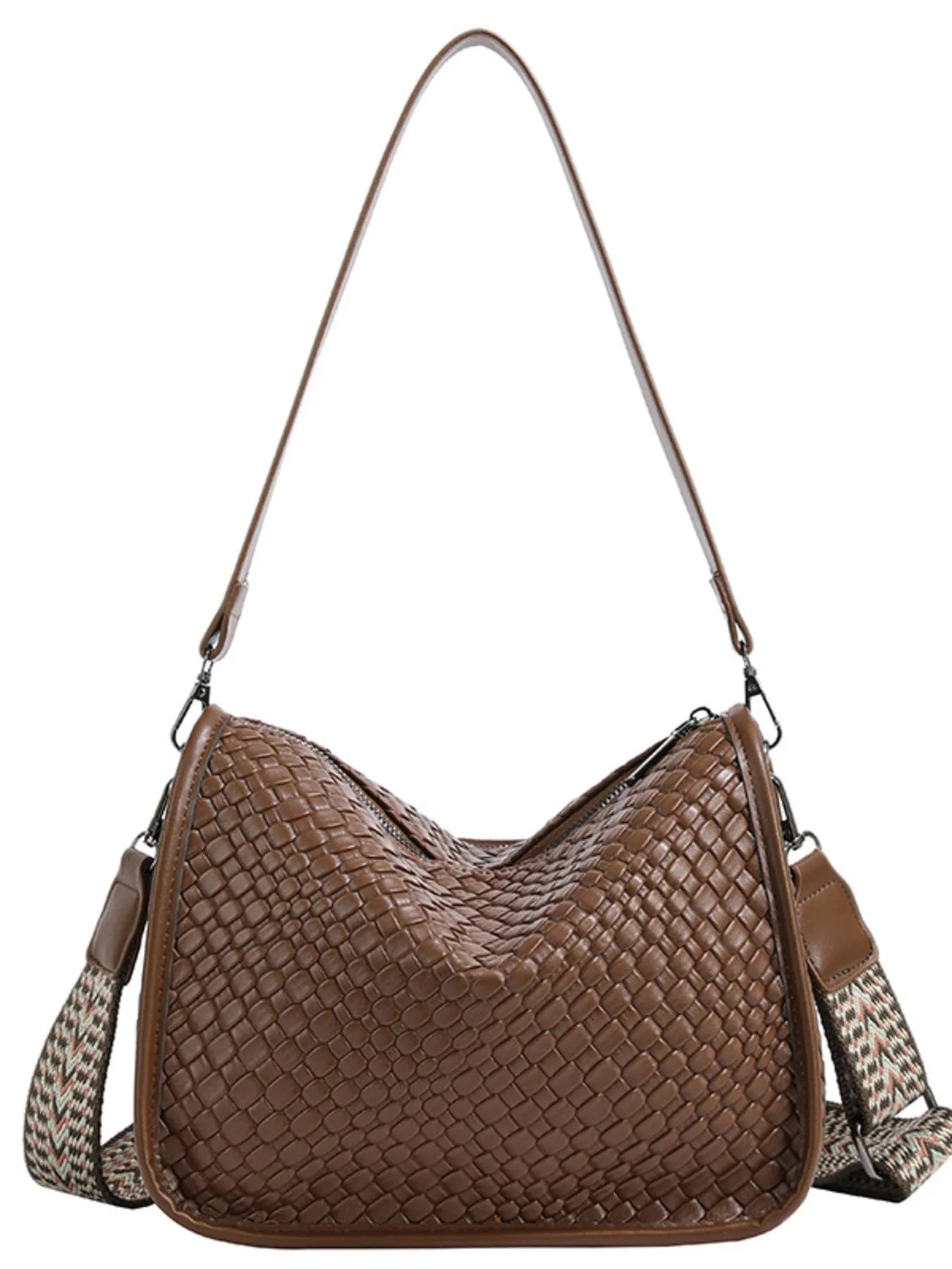 Textured Leather Shoulder Bag Easy Apparels
