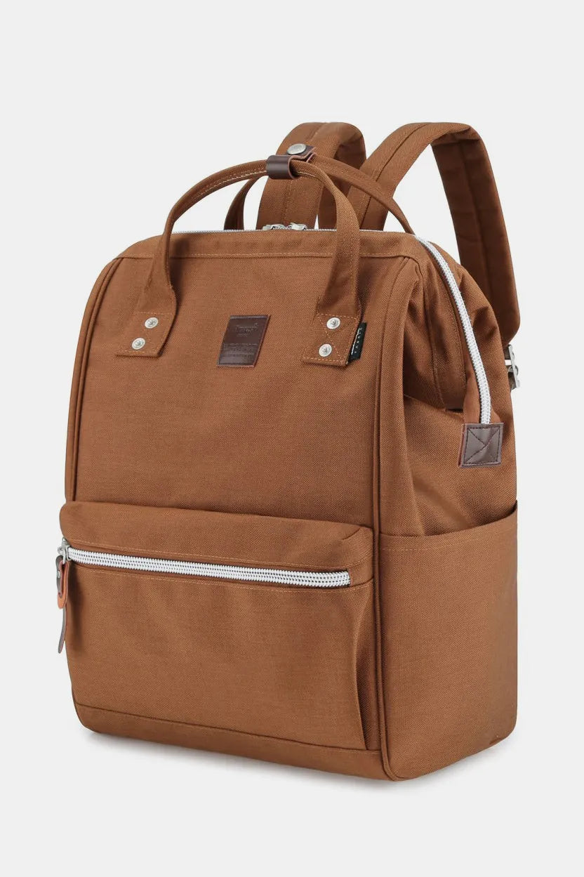 Himawari Waterproof Design Arcuate Shoulder Strap Backpack Bag with Handles Coffee Brown One Size Easy Apparels