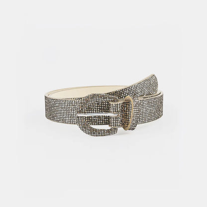 Sequin PU Leather Belt Easy Apparels