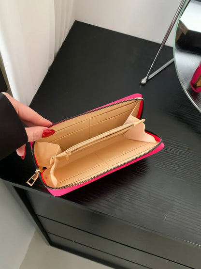 PU Leather Solid Color Wallet Easy Apparels