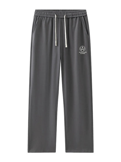 Men's Plus Size Drawstring Sweatpants with Pockets Gray Easy Apparels