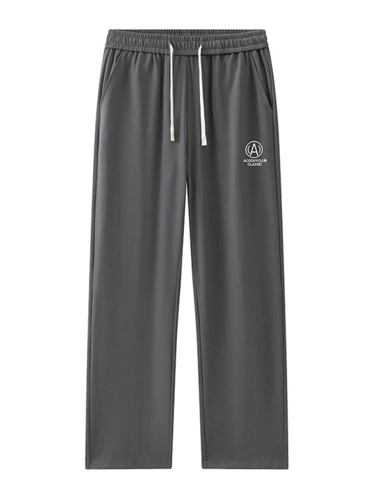 Men's Plus Size Drawstring Sweatpants with Pockets Gray Easy Apparels