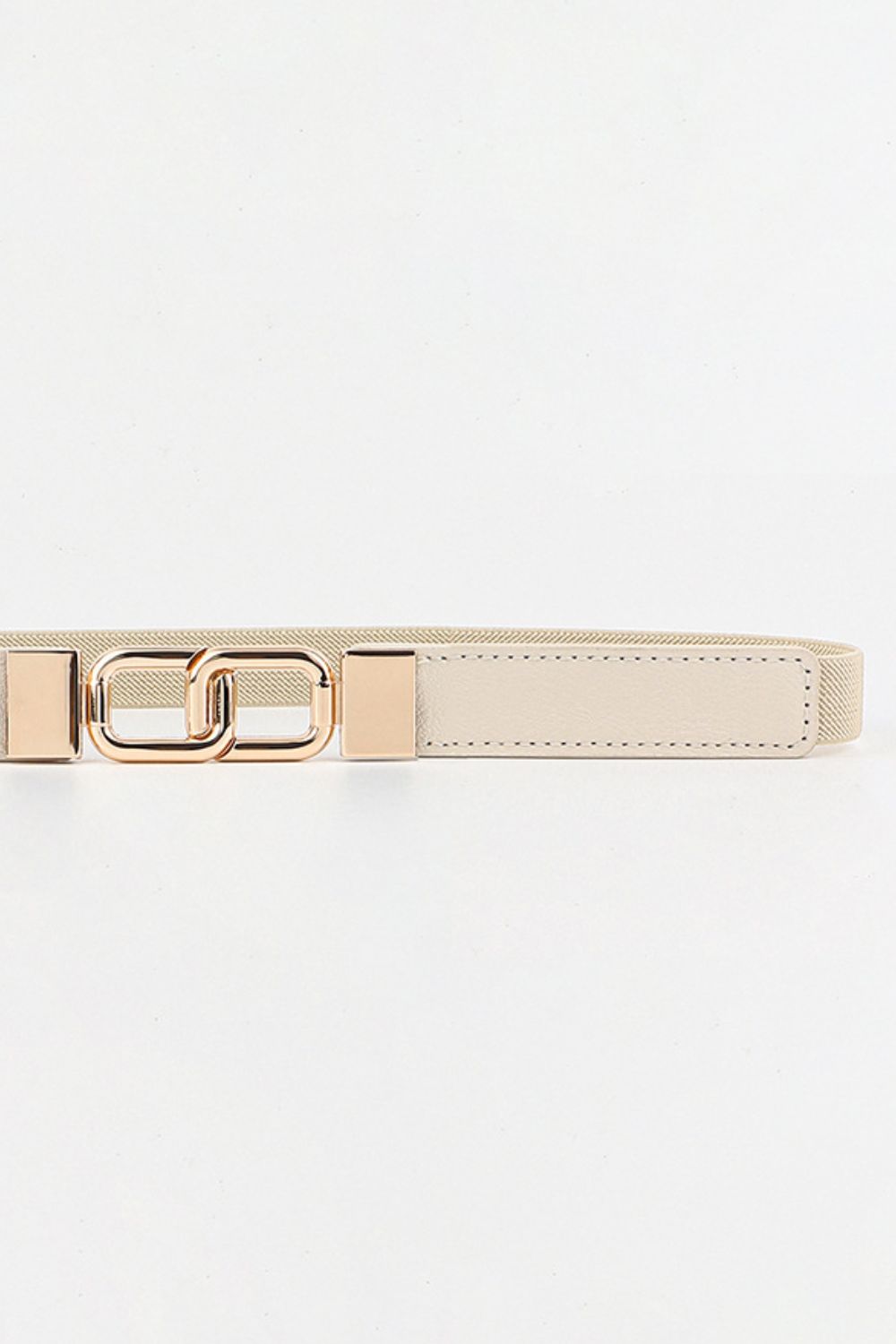Geometric Double Buckle Elastic Belt Easy Apparels
