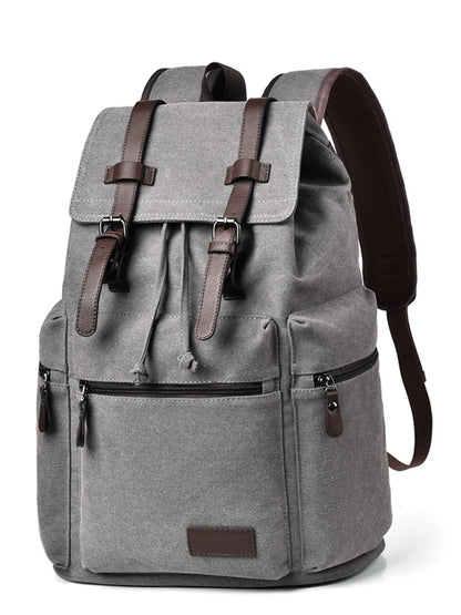 Canvas Backpack Bag with Buckle Straps Easy Apparels