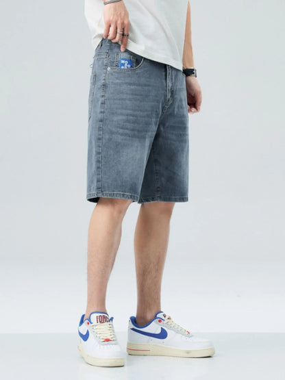 Men's Washed Denim Shorts with Pockets Easy Apparels