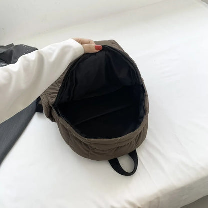 Quilted Polyester Backpack Bag Easy Apparels