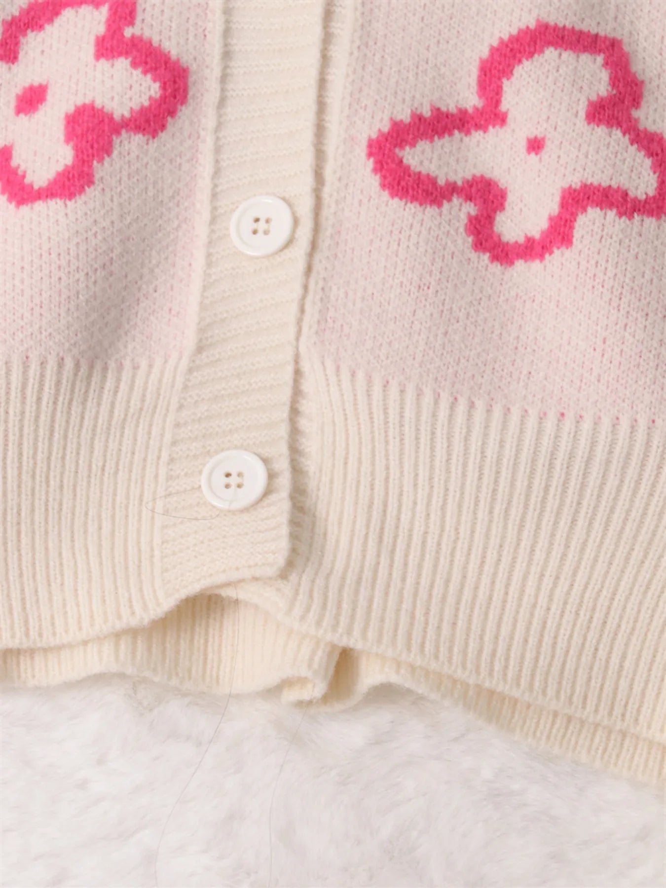 Floral Pattern Button-Up Cardigan Easy Apparels