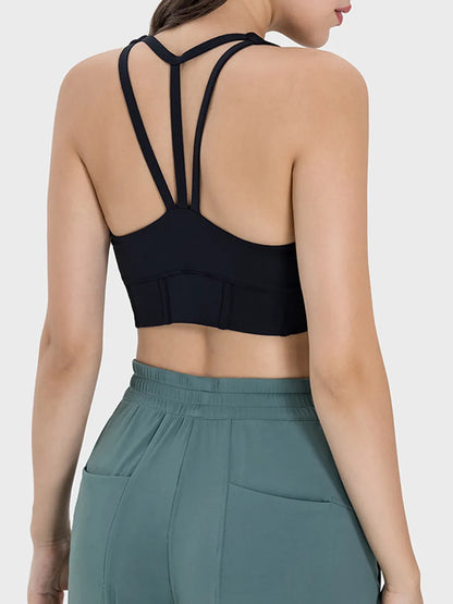 Millennia Square Neck Wide Strap Active Tank Easy Apparels