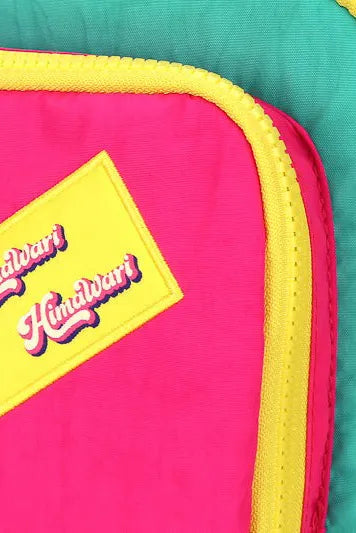 Himawari Contrast Nylon Backpack Bag with Handles Easy Apparels