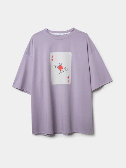 Trendsi Graphic Round Neck Half Sleeve T-Shirt