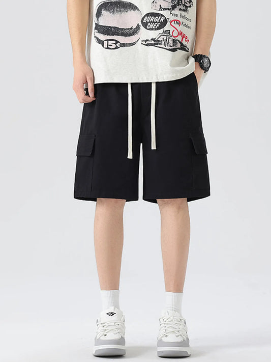 Men's Full Size Drawstring Loose Fit Shorts Plus Size Easy Apparels