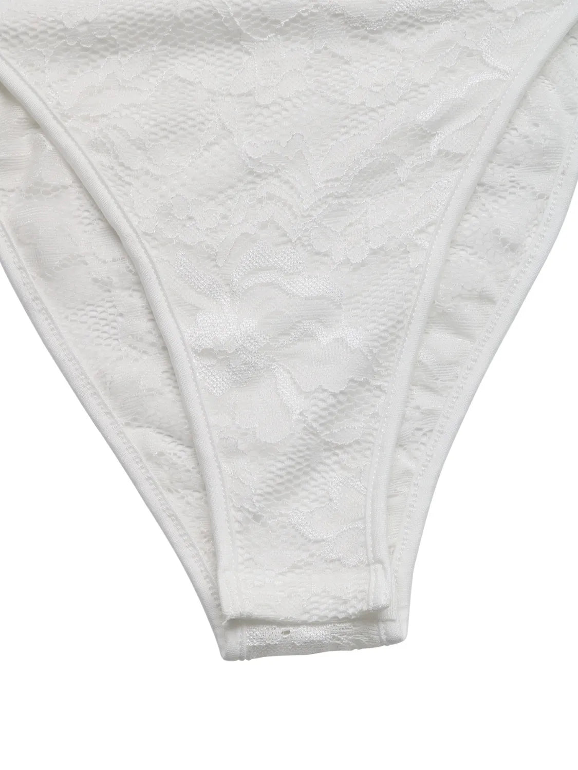 Trendsi Lace Frill Strap Bodysuit