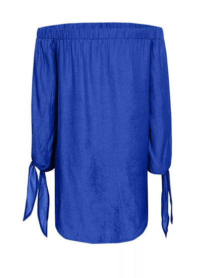 Off-Shoulder Casual Mini Dress Easy Apparels