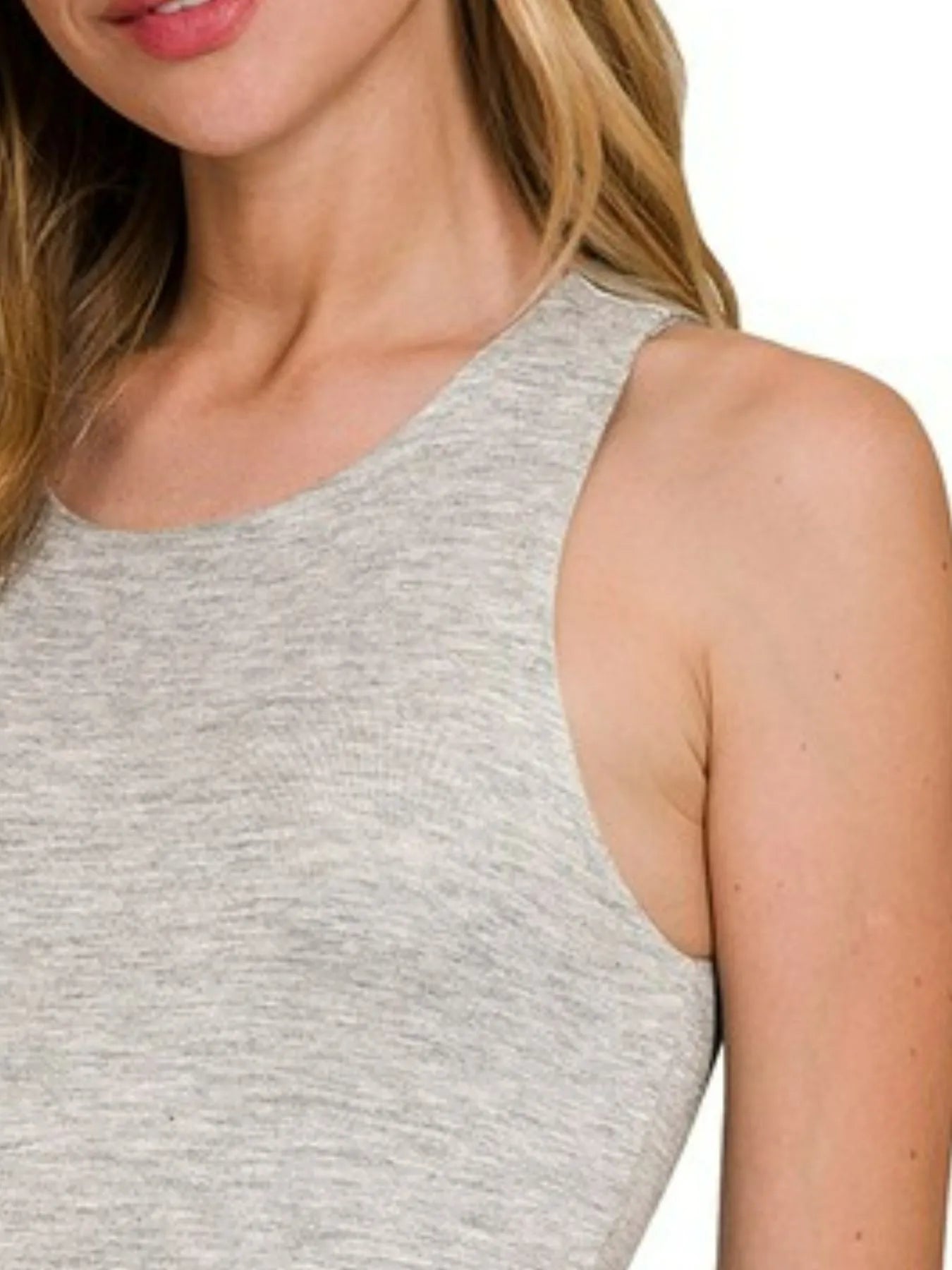 Trendsi Zenana Premium Rayon Double Layered Round Neck Tank Top