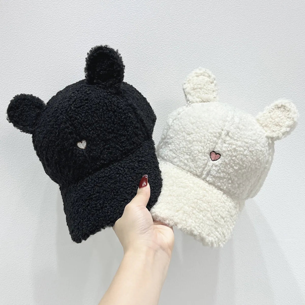 Cute Fluffy Bear Ears Winter Hat Easy Apparels