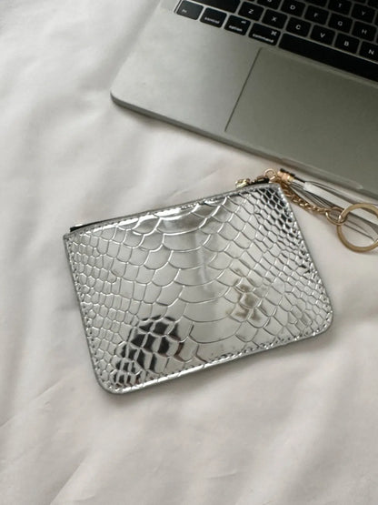 PU Leather Tassel Trim Card Case Easy Apparels