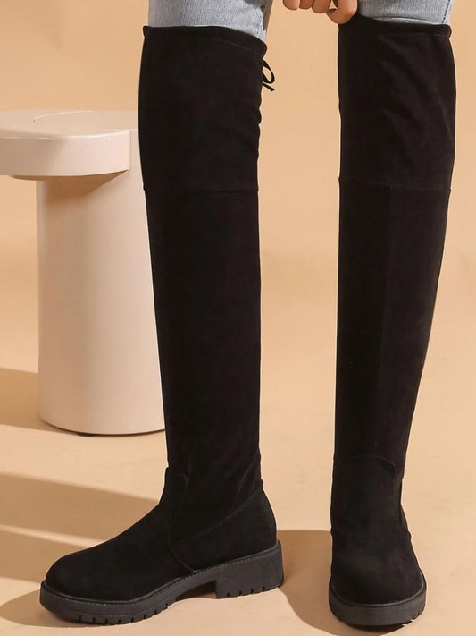 Over-the-Knee Block Heel Boots Easy Apparels