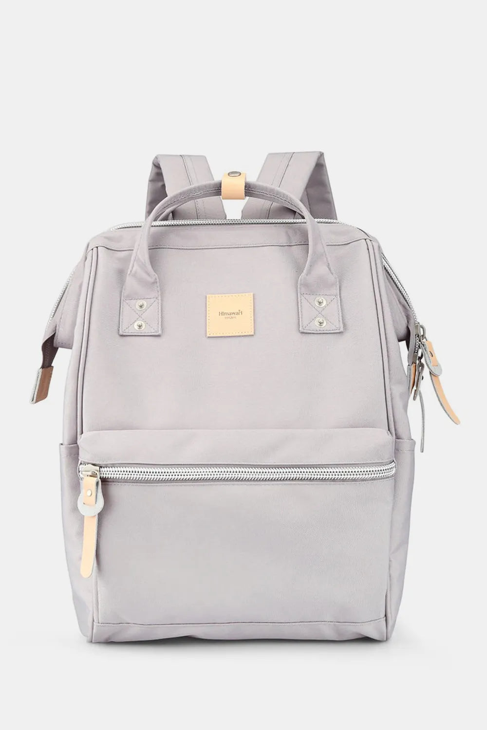 Himawari Water Resistant Canvas Backpack Bag with Side Pockets Light Lavender One Size Easy Apparels
