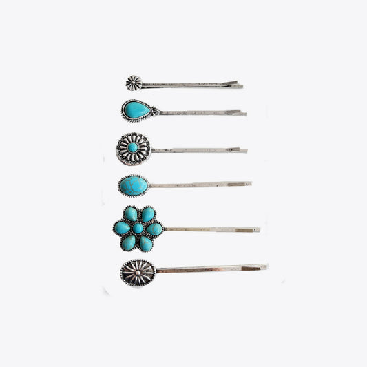 Turquoise Alloy Hairpin Easy Apparels